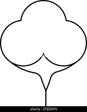 simple cotton logo icon vektor template Stock Vector