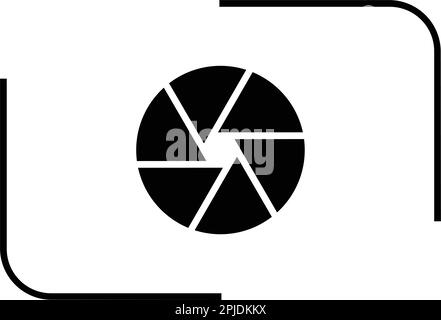 camera lens icon logo vektor template Stock Vector