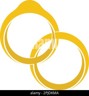 wedding ring icon logo vektor template Stock Vector Image & Art - Alamy