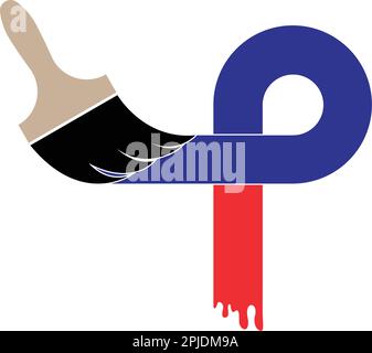 paint logo icon vector template Stock Vector