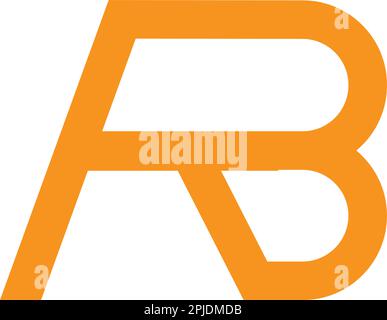 alphabet letters icon logo AB vektor template Stock Vector
