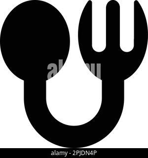 spoon and fork logo icon vektor template Stock Vector Image & Art - Alamy
