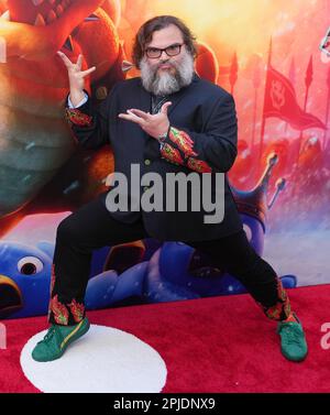 Los Angeles, USA. 01st Apr, 2023. Jack Black arrives at Universal Pictures'  THE SUPER MARIO BROS. MOVIE Special Screening held at the Regal LA Live in  Los Angeles, CA on Saturday, April