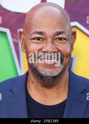 LOS ANGELES, CALIFORNIA, USA - APRIL 01: American actor Kevin Michael Richardson arrives at the Los Angeles Special Screening Of Universal Pictures, Nintendo And Illumination Entertainment's 'The Super Mario Bros. Movie' held at the Regal Cinemas LA Live & 4DX Movie on April 1, 2023 in Los Angeles, California, United States. (Photo by Xavier Collin/Image Press Agency) Stock Photo