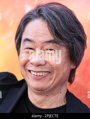 Los Angeles, USA. 01st Apr, 2023. Shigeru Miyamoto arrives at Universal  Pictures' THE SUPER MARIO BROS. MOVIE Special Screening held at the Regal  LA Live in Los Angeles, CA on Saturday, April