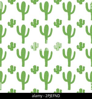 Cactus pattern. Colorful cactus pattern design. Cactus. Desert plant pattern. Desert plant Stock Vector