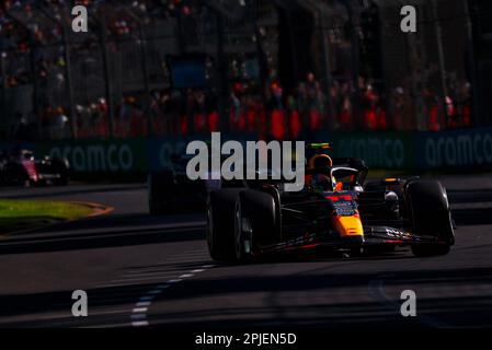 Melbourne, Australia. 02nd Apr, 2023. Sergio Perez (MEX) Red Bull Racing RB19. Australian Grand Prix, Sunday 2nd April 2023. Albert Park, Melbourne, Australia. Credit: James Moy/Alamy Live News Stock Photo