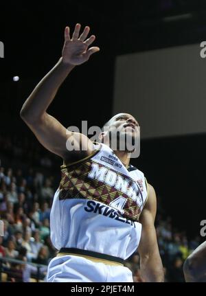 Belgrade, Serbia, 5 January 2023. Jaron Blossomgame of AS Monaco in action  during the 2022/2023 Turkish Airlines EuroLeague match between Partizan  Mozzart Bet Belgrade and AS Monaco at Stark Arena in Belgrade