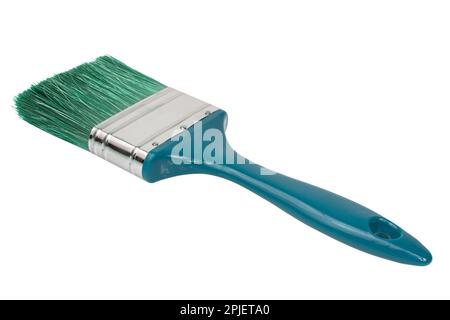 Clean new paint brush isolated on white background clipping path Stock Photo