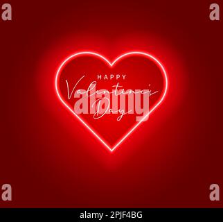 Happy Valentine's Day ready modern design template. 14 February valentine's day card. Stock Vector