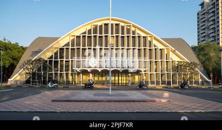 The parabolic Main Hall of the Royal University of Phnom Penh in ...