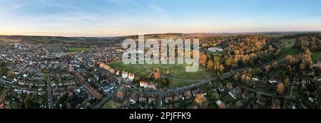 UK. Aerial view of Dorking, Surrey Stock Photo