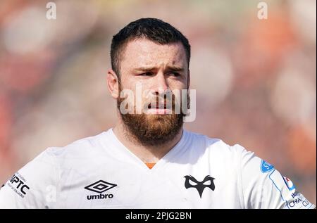 Ospreys Nicky Smith during the Heineken Champions Cup round of 16 match at the StoneX Stadium, London. Picture date: Sunday April 2, 2023. Stock Photo