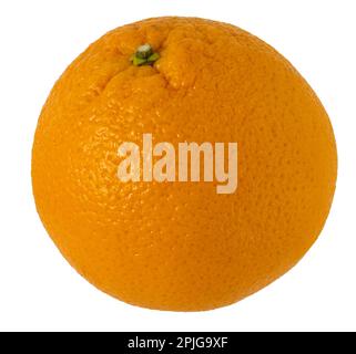 Orange Clipping Path. Ripe orange fruit isolated on white background with clipping path Stock Photo