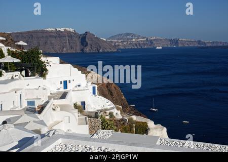 Santorini panorama from the city of Oia Stock Photo