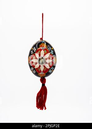 Pysanky are intricately decorated Easter eggs, traditionally made in many Eastern European countries, like Ukraine, Poland, Russia and Belarus. They a Stock Photo