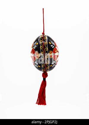 Pysanky are intricately decorated Easter eggs, traditionally made in many Eastern European countries, like Ukraine, Poland, Russia and Belarus. They a Stock Photo