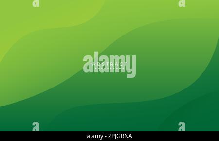 Green abstract background wave Stock Vector
