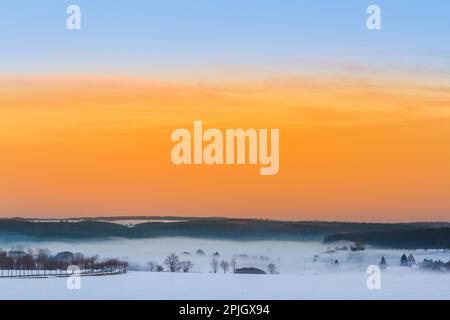 View to Siptenfelde in the Harz Mountains Stock Photo