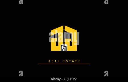 Real Estate letters Initials Monogram logo JJ Stock Vector