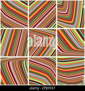 Tile in a bright motley stripes. Striped vector graphic pattern Stock Vector