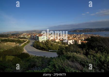 La Maddalena, veduta dall'alto Stock Photo