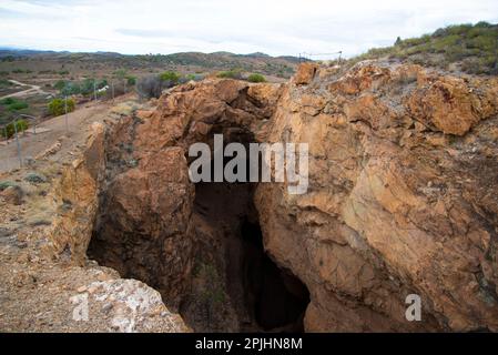 Open Stope in Old Mine Stock Photo