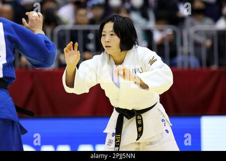 Fukuoka, Japan. 1st Apr, 2023. Hibiki Shiraishi Judo : All Japan Selected Judo Championships Women's -52kg Final in Fukuoka, Japan . Credit: Naoki Nishimura/AFLO SPORT/Alamy Live News Stock Photo