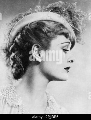 1936 publicity photo of Hollywood movie actress Dolores Costello. Stock Photo