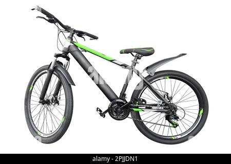 Mountain bicycle isolated on white background. Modern sport  mountain bicycle bike isolated. Stock Photo