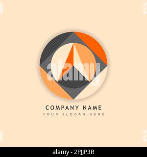 MODERN NEW DESIGN COMPANY LOGO DESIGN CORPORATE BUSINESS LOGO DESIGN Stock Photo