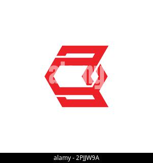 letter ok linked overlap line logo vector Stock Vector