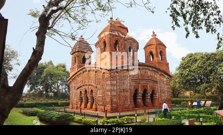 View of Shyam Rai Temple, Bishnupur, West Bengal, India. Stock Photo