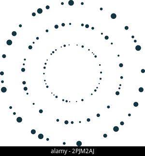 Circle geometric frames or borders that formed by circle shapes. Applicable for posters, banners, cards design elements. Vector illustration Stock Vector