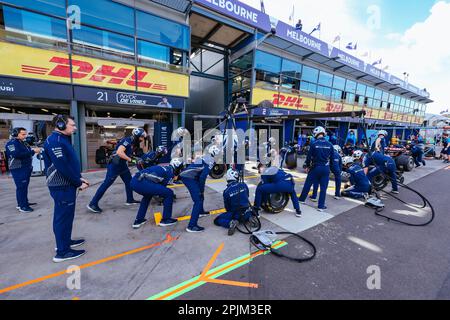 MELBOURNE, AUSTRALIA - MARCH 31: Atmosphere at the 2023 Australian Formula 1 Grand Prix on 31st March 2023 Stock Photo
