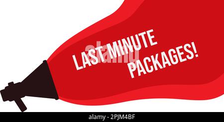 Megaphone, loudspeaker with Attention message. Isolated background. Megaphone, Bullhorn, mouthpiece banner for marketing, advertisement, sale. Wavy so Stock Vector