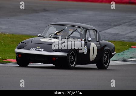 John Davison, Lotus Elan S1, HSCC Historic Road Sports with Historic Touring Cars and Ecurie Classic, three classifications combined into the one race Stock Photo