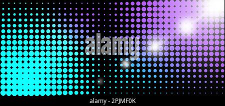 Abstract background with color dots representing sound wave. Banner design Stock Photo