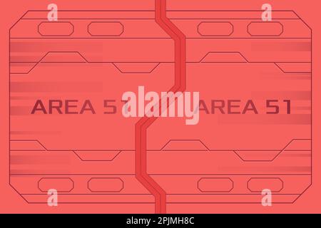 Space door or gateway. Futuristic technology background. Background for cyber sport, video game competition. Sci fi door, gate. Spaceship gateway. Vec Stock Vector