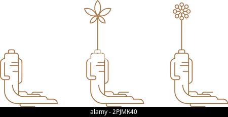 Korean health food icon. Outline Korean health food vector icon for web ...