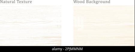Wood background. Wood natural texture surface background. Wooden board top view. Wooden material plank. Vector illustration Stock Vector