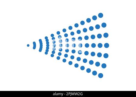 Spray icons set. Fluid, air spray symbol. Aerosol cloud symbol. Air or water sprayer, sprinkler, nebulizer. Dotted line sprayer icon. Vector illustrat Stock Vector