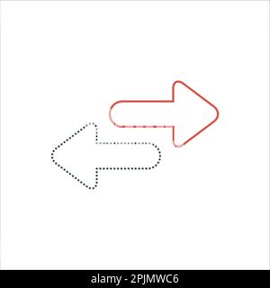 Transfer arrows icon. Exchange sign. Send receive symbol. Stock vector illustration isolated on white background. Stock Vector