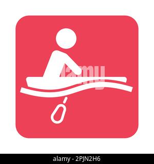 Rowing sport icon. Rower silhouette symbol on isolated background ...