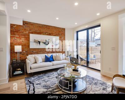 Toronto semi detached house renovation for real estate Stock Photo