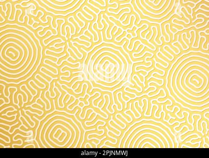 Abstract natural pattern. Yellow organic background. Coral texture background. Nature pattern. Vector illustration. Neon colors. Stock Vector