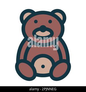 Teddy bear icon. Bear toy icon. Vector illustration Stock Vector