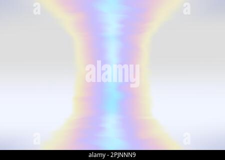 Holographic gradient background. Abstract holographic texture. Shiny metal background. 90s retro texture. Wave rainbow effects. Futuristic scene. Vect Stock Vector