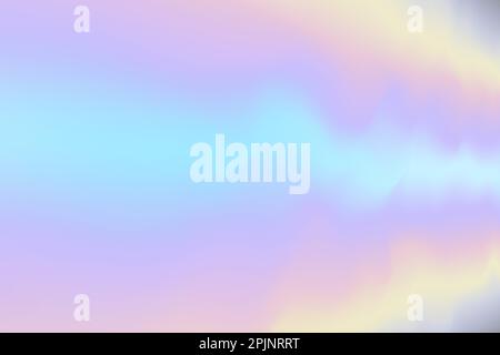 Holographic gradient background. Abstract holographic texture. Perspective effect. 90s retro texture. Rainbow hologram. Pastel colors. Wave rainbow ef Stock Vector