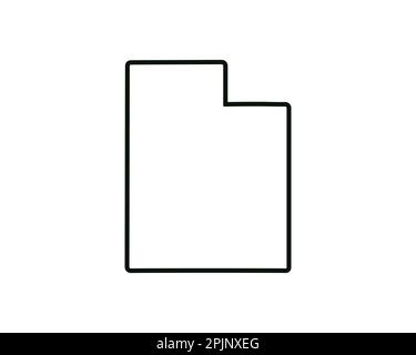 Utah map outline vector illustration Stock Vector Image & Art - Alamy